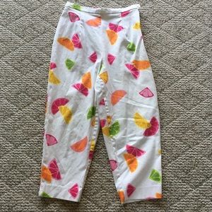 Briggs Multicolor Citrus Fruits Capris